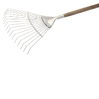 Draper 44983 Stainless Steel Lawn Rake With An FSC Ash Handle