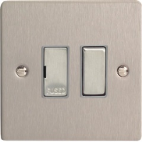 Varilight XFS6D 13A Switched Fused Spur In Brushed Steel
