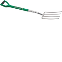 Draper 14415 Stainless Steel Soft Grip Garden Fork With Offset Handle