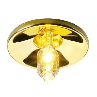 SLV Lighting 118013 Light Point G4 Aluminium Downlight In Gold
