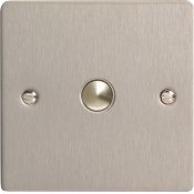 Varilight iFSS001 1 Gang Slave For Remote Control / Touch Dimmer In Brushed Steel