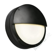 Saxby Lighting 7016B Brook IP65 28w 2D Eyelid Bulkhead Light In Black