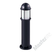 Saxby Lighting CH301HPSBK 70w Son-E (I) 650mm Tall Outdoor Garden Bollard Light In Black With An Opal Lense