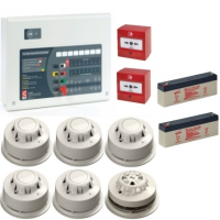 AlarmSense 4 Zone 2 Wire Fire Alarm Kit With A C-Tec Panel