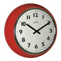 Acctim 27054 Delia Wall Clock In Red