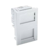 Excel 100-297 Category 6 Unscreened 6c Low Profile RJ45 Module In White