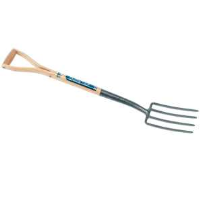 Draper 89091 Carbon Steel Border Fork With Ash Handle