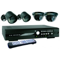 Byron DVR534S 4 Camera Quad CCTV Kit With 500GB Harddrive