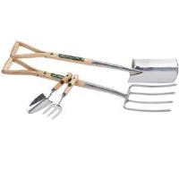 Draper 89902 Stainless Steel Fork And Spade Set With Hand Trowel And Fork Set
