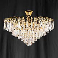 Searchlight 10478-46 Icicle Gold Finish/Crystal