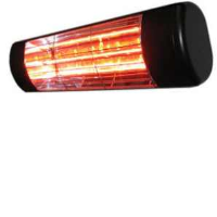 Victory Lighting HLW15BG 1500W Infrared Halogen Quartz Heater In Black With Gold Lamp