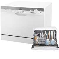 Indesit ICD661 6 Place Counter Top Dishwasher In White