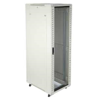 Excel 542-4266-GSBN-GW 42u Floor Standing Data Cabinet In Grey White Complete With Castor Wheels