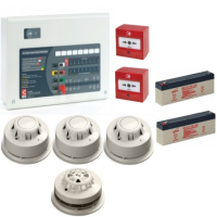 AlarmSense 2 Zone 2 Wire Fire Alarm Kit With A C-Tec Panel