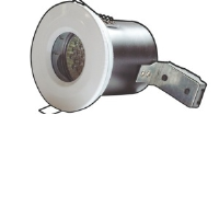 White Die-Cast IP65 Low Voltage Fire Rated Showerlight 