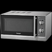 Igenix IG2855 20 Litre Manual Microwave With A Stainless Steel Interior And Exterior