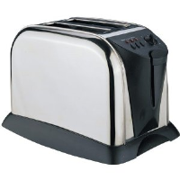 Sabichi 57495 2 Slice Stainless Steel Toaster With Removable Crumb Tray