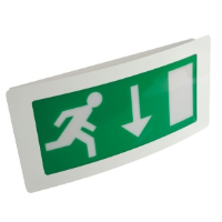 8w T5 Curved Maintained Emergency Exit Box In White