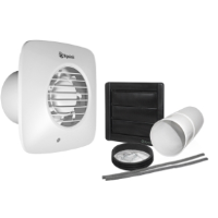 Xpelair DX100PIRS 4" (100mm) Toilet Extractor Fan With PIR