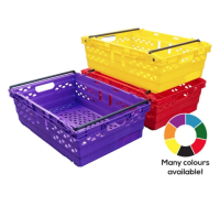 Bale Arm Coloured Ventilated Crates