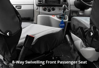 8-Way Swivelling Front Passenger Seat