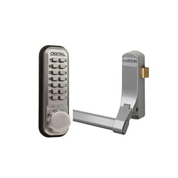 Lockey Mechanical Keypad Lock and Exit Push Bar