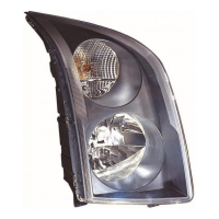 CRAFTER O/S (DRIVERS) HEADLIGHT (BLACK INNER) FITS 2006-10 (NEW)