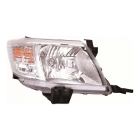 HILUX O/S (DRIVERS) HEADLIGHT (CLEAR INDICATOR) FITS 2011-16 (NEW)
