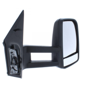 SPRINTER CRAFTER O/S (DRIVERS) LONG ARM MANUAL MIRROR WITH INDICATOR FITS 2006-18 (NEW)