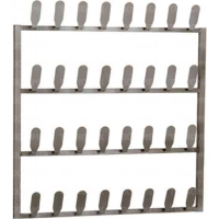 Wall mounted shoe rack (16 pair capacity)