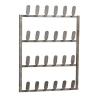 Wall mounted shoe rack (12 pair capacity)