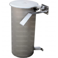 Fully enclosed wall mounted waste bag holder bin (Knee operated lid)