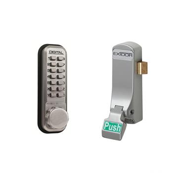 Lockey Mechanical Keypad Lock and Exit Push Pad