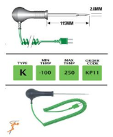 KP11 - K Type Reduced Tip Needle Probe 115mm x 2mm