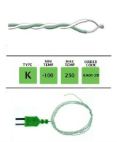 KA01-20 - K Type PTFE Fine Wire Thermocouple 20m x 0.3mm