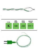 KA01-3 - K Type PTFE Fine Wire Thermocouple 3m x 0.3mm