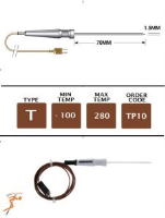 TP10 - T Type Fine Needle Probe 70 x 1.5mm small handle