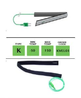 KVEL01 - K Type Velcro Probe 400mm x 20mm