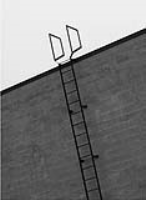 Vertical Fixed Aluminium Alloy Fire Escape Ladders