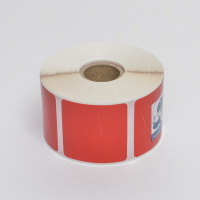 Rolls of 700 Pairs of RED Foot Shaped Labels