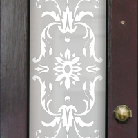 Lila Victorian Frosted Door Pattern
