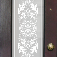 Lily Victorian Frosted Door Pattern