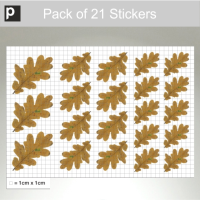 Pack Of Oak Leaves Stickers