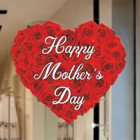 Roses Heart Mother's Day Sticker