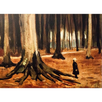 Van Gogh, Girl in the Woods