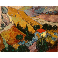 Van Gogh, Landscape with House and Ploughman