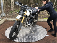 Powered Motorcycle Turntables For Exibitions