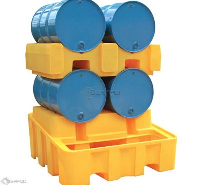 4 Drum Bunded Rack Dispensing System (YELLOW)