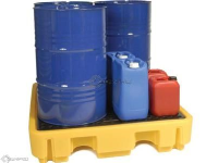 4 Drum Spill Pallet - Low Profile (YELLOW)