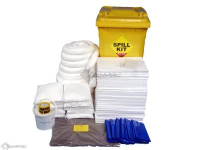 350 Litre Oil and Fuel Only Spill Kit in Wheeled Bin